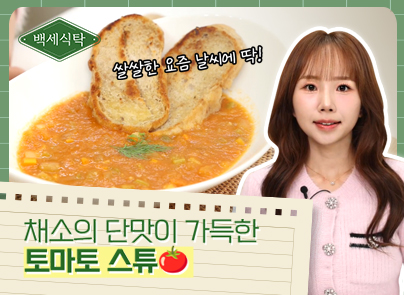 [백세식탁] 채소편식러를 위한 요리, 토마토 스튜는 진짜 유명한 다이어트 요리!